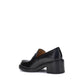 Tod's Black Calf Leather Bos Taurus Platform Loafers
