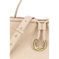 Coccinelle Cream Calf Leather Bos Taurus Handbag