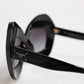 Dolce & Gabbana Black White PIED DE POULE Print Oversized Shades Sunglasses