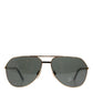 Dolce & Gabbana Gold DG2106K Pilot Frame Tinted Lens Polarized Sunglasses