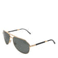 Dolce & Gabbana Gold DG2106K Pilot Frame Tinted Lens Polarized Sunglasses
