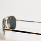 Dolce & Gabbana Gold DG2106K Pilot Frame Tinted Lens Polarized Sunglasses