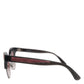 Dolce & Gabbana Black Pink Mirrored Cat Eye DG6109 Sequined Sunglasses