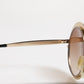 Dolce & Gabbana Gold Brown Gradient Round Frame DG2179 Eyewear Sunglasses