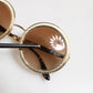 Dolce & Gabbana Gold Brown Gradient Round Frame DG2179 Eyewear Sunglasses