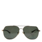 Dolce & Gabbana Black 18K Gold Plated Polarized Steel DG2133K Sunglasses