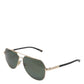 Dolce & Gabbana Black 18K Gold Plated Polarized Steel DG2133K Sunglasses