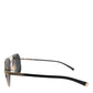 Dolce & Gabbana Black 18K Gold Plated Polarized Steel DG2133K Sunglasses