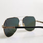 Dolce & Gabbana Black 18K Gold Plated Polarized Steel DG2133K Sunglasses