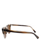 Dolce & Gabbana Brown Striped Acetate Square DG4305 Eyewear Sunglasses