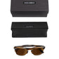 Dolce & Gabbana Brown Striped Acetate Square DG4305 Eyewear Sunglasses