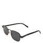 Dolce & Gabbana Black Metal Frame Square Lenses DG2222 Eyewear Sunglasses