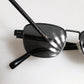 Dolce & Gabbana Black Metal Frame Square Lenses DG2222 Eyewear Sunglasses
