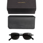 Dolce & Gabbana Black Metal Frame Square Lenses DG2222 Eyewear Sunglasses