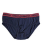 Dolce & Gabbana Blue Red Logo Stretch Regular Brief Underwear