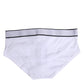 Dolce & Gabbana White Cotton Stretch Regular Brief Underwear