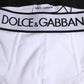Dolce & Gabbana White Cotton Stretch Regular Brief Underwear