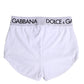 Dolce & Gabbana White Nylon Logo Waistband Boxer Brief Underwear
