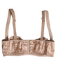 Dolce & Gabbana Pale Pink Underwired Balconette Bra Underwear