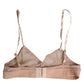 Dolce & Gabbana Powder Pink Nylon DG Logo Non Wire Bra Underwear