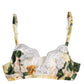 Dolce & Gabbana Multicolor Floral Print Non Wire Bra Underwear