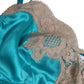 Dolce & Gabbana Green Floral Lace Silk Non Wire Bra Underwear