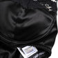 Dolce & Gabbana Black Silk Underwired Balconette Bra Underwear