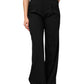 Dolce & Gabbana Black Wool High Waist Wide Leg Pants