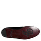 Dolce & Gabbana Black Velvet Embellished Loafer Slip On Shoes
