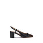 Valentino Garavani Black Calf Leather Bos Taurus Mid Heel Pumps
