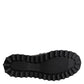 Dolce & Gabbana Black Leather DG Logo Plaque High Boots Shoes