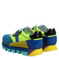 Dolce & Gabbana Multicolor Leather Low Top Men Sneakers Shoes
