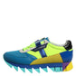 Dolce & Gabbana Multicolor Leather Low Top Men Sneakers Shoes