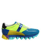 Dolce & Gabbana Multicolor Leather Low Top Men Sneakers Shoes
