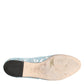 Dolce & Gabbana Blue Lace Crystal Ballet Flats Loafers Shoes