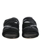 Dolce & Gabbana Black Slides Slip On Sandals Shoes