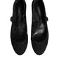 Dolce & Gabbana Black Vally Taormina Floral Lace Pumps Shoes