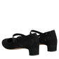 Dolce & Gabbana Black Vally Taormina Floral Lace Pumps Shoes