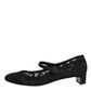Dolce & Gabbana Black Vally Taormina Floral Lace Pumps Shoes