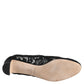 Dolce & Gabbana Black Vally Taormina Floral Lace Pumps Shoes