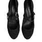 Dolce & Gabbana Black Mary Jane Taormina Lace Pumps Shoes