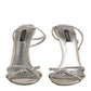 Dolce & Gabbana Silver Strass Ankle Strap KEIRA Sandals Shoes
