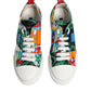 Dolce & Gabbana Multicolor Patchwork Low Top Sneakers Shoes