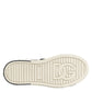 Dolce & Gabbana White Black Leather Low Top Sneakers Shoes