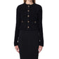 Balenciaga Crop Bouclé Cardigan