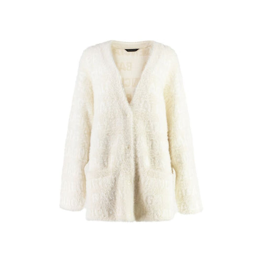 Balenciaga Wool Blend Jacquard Cardigan