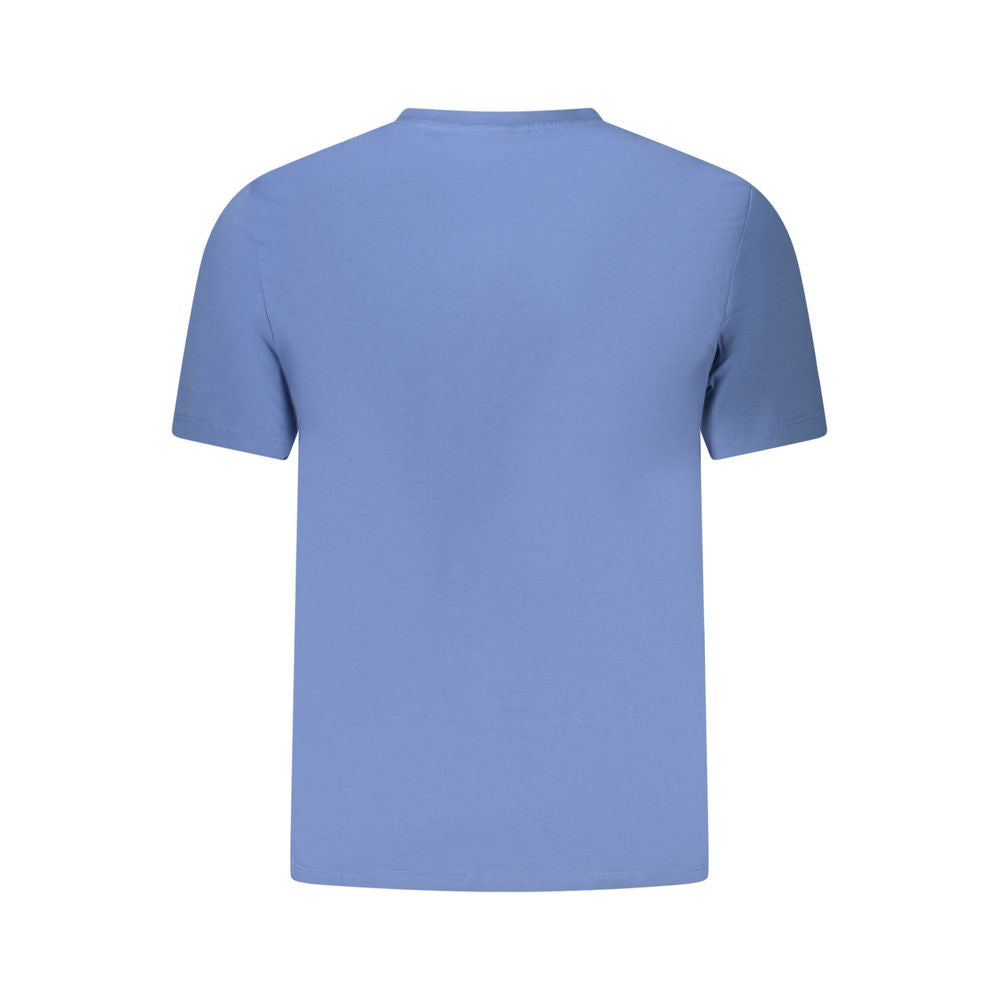 Calvin Klein Blue Cotton Men T-Shirt Mens T-Shirt