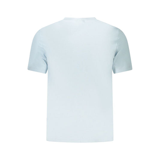 Calvin Klein Blue Cotton Men T-Shirt Mens T-Shirt