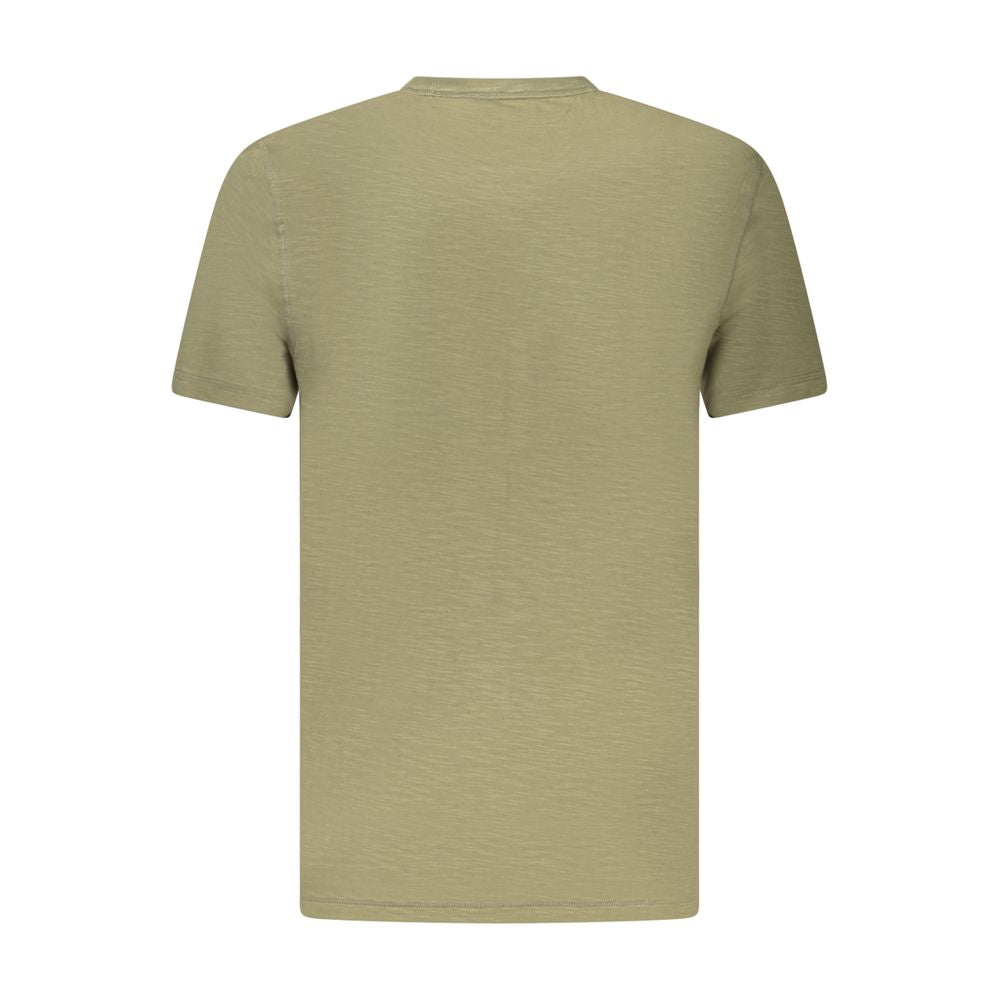 Hugo Boss Green Cotton Men T-Shirt Mens T-Shirt