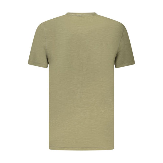 Hugo Boss Green Cotton Men T-Shirt Mens T-Shirt